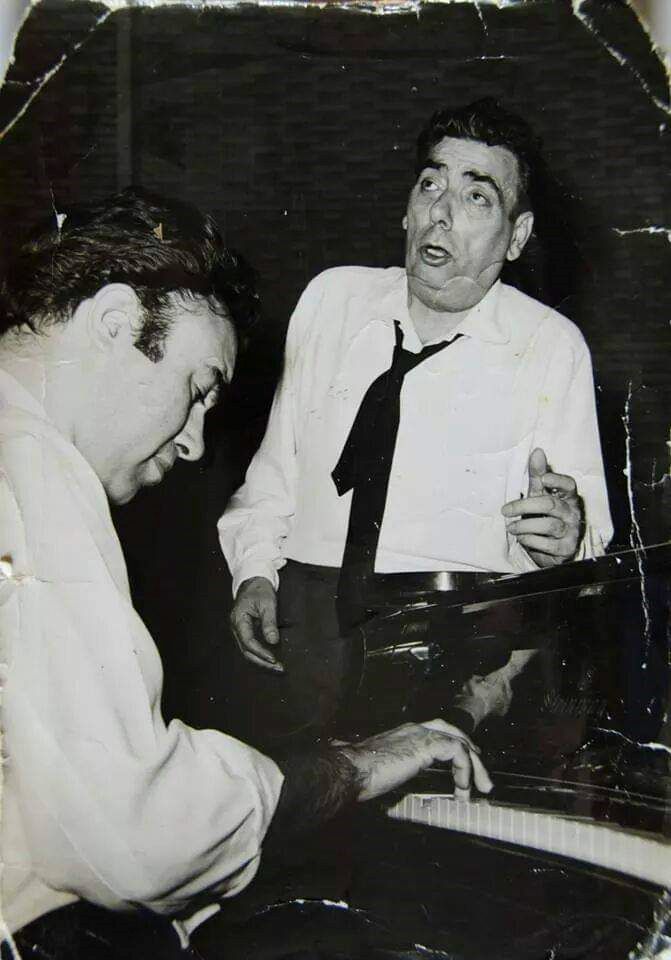 Manolo al cante y Pavón al piano. Foto: Instituto de Cultura Gitana. 