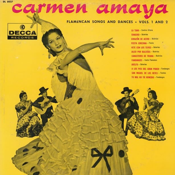 Carmen Amaya singing and dancing in 1950