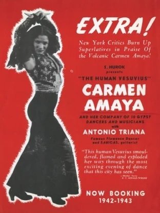 Poster of his performance with Sabicas